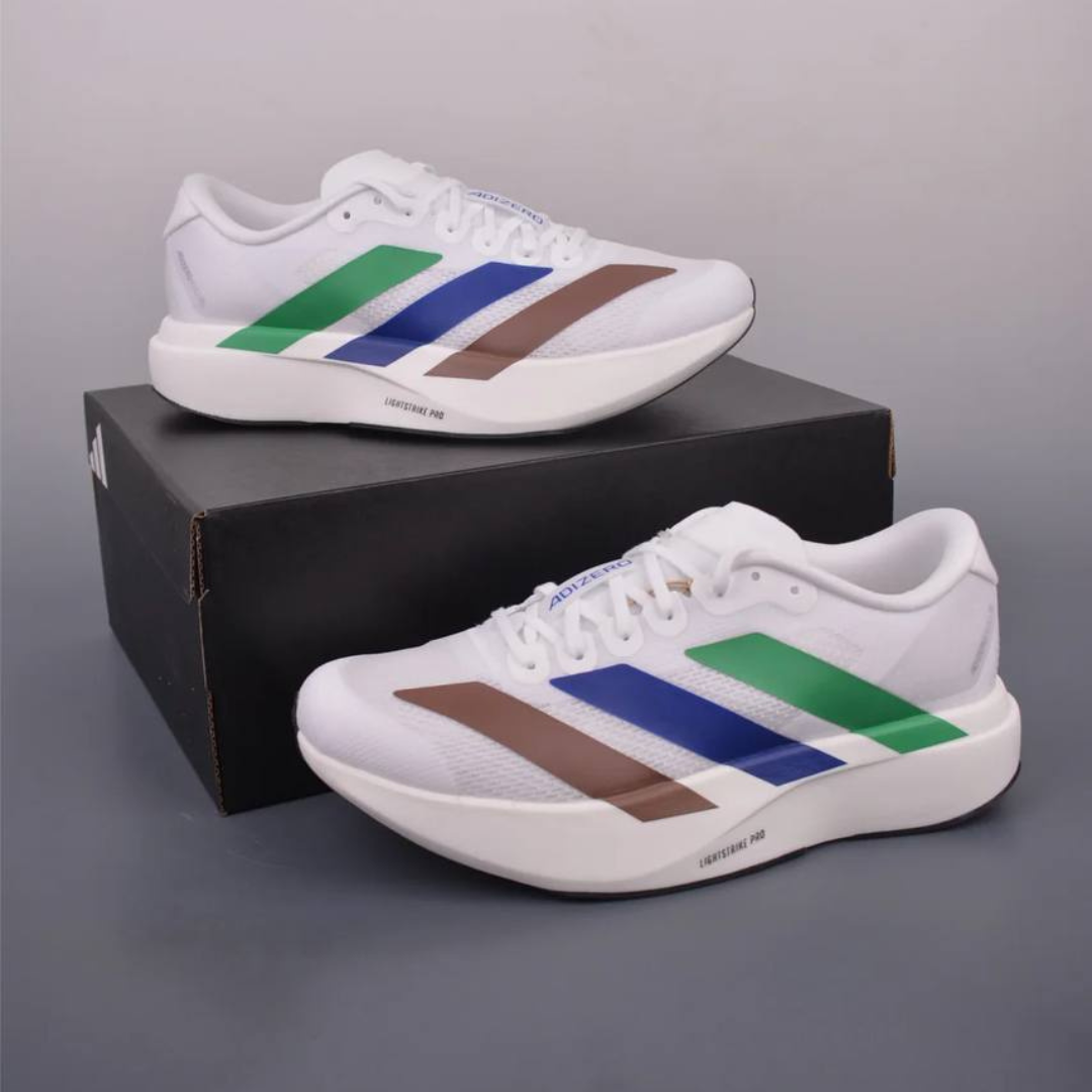 Adidas Adizero EVO SL - Branco/Verde/Azul/Marrom