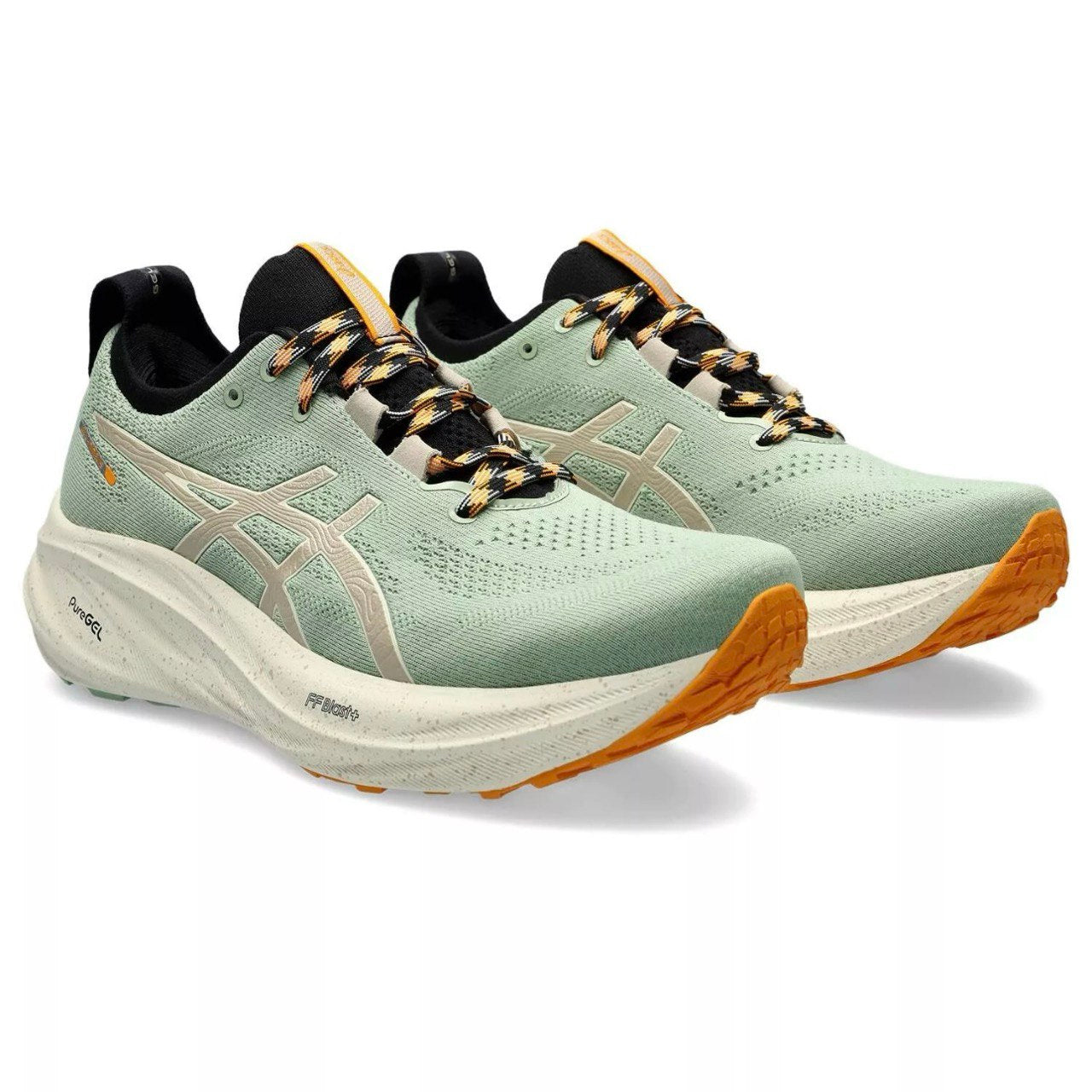 Asics Gel - Nimbus 26 TR - Verde/Creme/Laranja